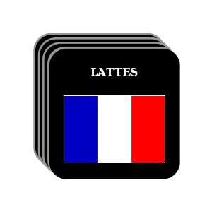  France   LATTES Set of 4 Mini Mousepad Coasters 