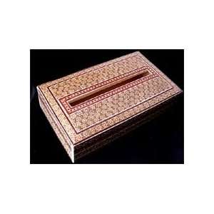  Persian Khatam Inlay Tissue Box Hand Crafted Woodwork 