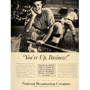  1937 Ad NBC National Broadcasting Co. Radio Baseball 