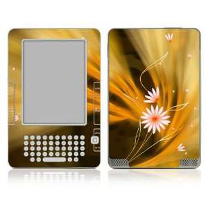   Kindle DX Skin Decal Sticker   Flame Flowers 