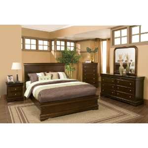  Eastern King Panel Bed In Cappuccino