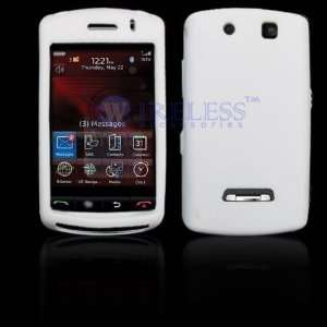  BlackBerry 9530/9500 Storm Solid White Silicon Skin Case 