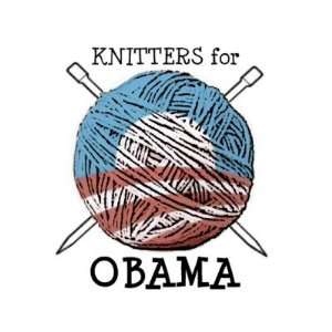  Knitters for Obama Button 2 Arts, Crafts & Sewing