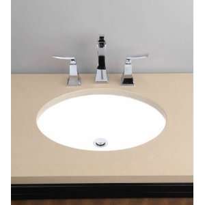  Cantrio Koncepts PS 104 Vitreous China Oval Bathroom Sink 