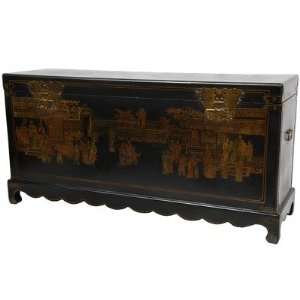  Daily Life Blanket Trunk in Black Lacquer