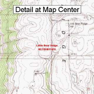   Map   Little Bear Ridge, Idaho (Folded/Waterproof)