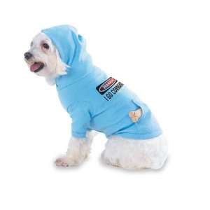 WARNING I GO COMMANDO Hooded (Hoody) T Shirt with pocket for your Dog 