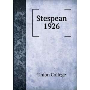  Stespean. 1926 Union College Books