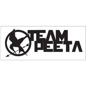  Hunger Games Team Peeta Design 2 Sticker Decal. Black 