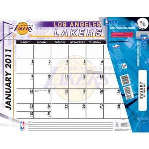  John F. Turner Los Angeles Lakers 2011 Desk Calendar 