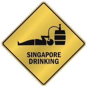   SINGAPORE DRINKING  CROSSING SIGN COUNTRY SINGAPORE