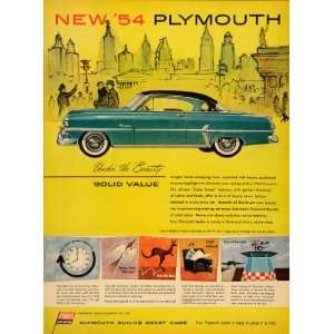  1954 Ad Plymouth Color Tuned Chrysler Medallion Theatre 