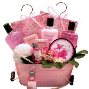   Spa Basket for Women   Birthday or Christmas Holiday Gift Idea for Her