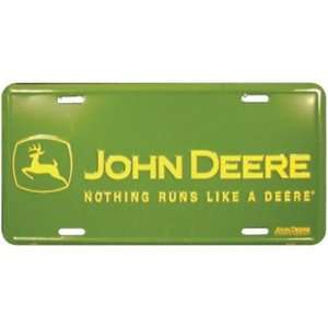  John Deere Nothing Runs Like A Deere License Plate 
