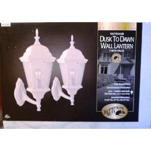  Hampton Bay Outdoor Dusk to Dawn Wall Lantern Twin Pack 