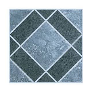 Nexus Vinyl Tile N303 Blue Geometric Self Adhesive Vinyl Floor Tiles 