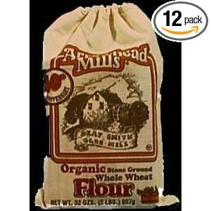   Flour Whole Wheat Stoneground (95% Organic), 2 Pounds (Pack of 12
