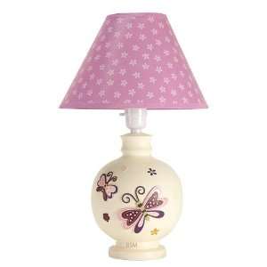  NoJo Mystic Garden Lamp and Shade, Pink Baby