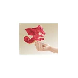   Red Dragon Mini Finger Puppet By Folkmanis Puppets