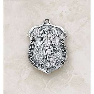 St. Michael Sterling Silver Petite Patron Saint Medal Catholic Pendant 