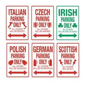  International Parking Sign   Irish Patio, Lawn & Garden