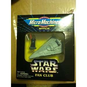 Star Wars Micro Machine Darth Vader and Imperial Star Destroyer Star 