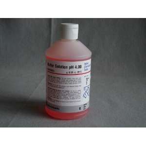 Colored (Red) pH Buffer   pH 4 (500 mL.)  Industrial 