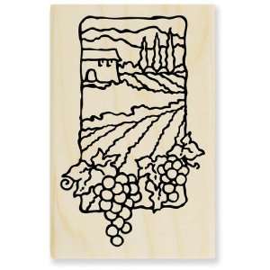 Grape Scene   Rubber Stamps Arts, Crafts & Sewing