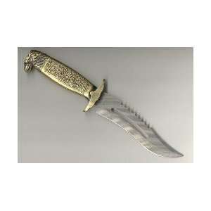  Brass Bald Eagle Lighter Knife 
