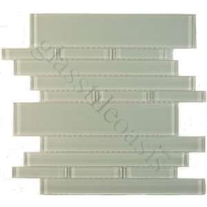   Bricks Grey Piano Series Glossy Glass Tile   13963