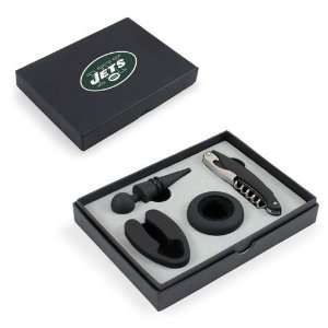  New York Jets Metro Wine Tool Set (Black) Sports 