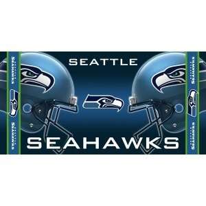 Seattle Seahawks Beach Towel Featuring Colorfast Team Graphics Fiber 