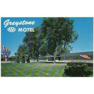    Greystone Motel Three Rivers Michigan Postcard 