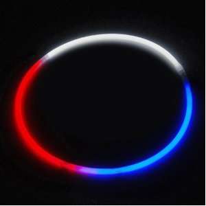   Glow Stick Necklaces Tri Color RED WHITE and BLUE (100 necklaces