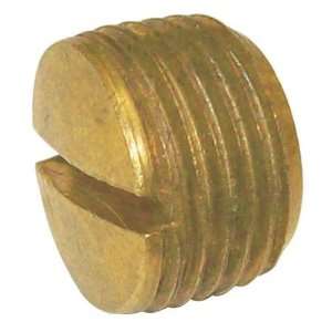  Brass Pipe Fittings Slotted Plug,Brass,1/8 In,MNPT
