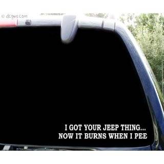 got your jeep thing  funny 4x4 window sticker decal