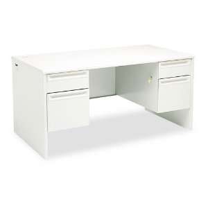Pedestal Desk, 60w x 30d x 29 1/2h, Light Gray   Sold As 1 Each   High 