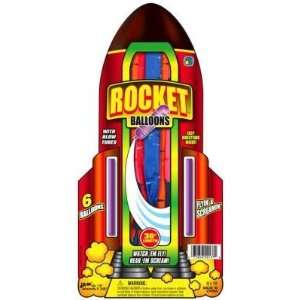  Ja Ru Balloons Rocket 6X12 (6 Pack)