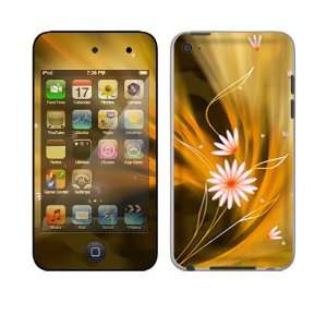   iPod Touch 4th Gen Skin Decal Sticker   Flame Flowers 