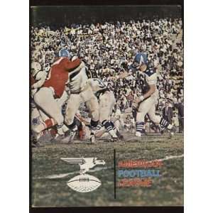  1962 American Football League Yearbook EX   NFL Programs 