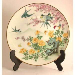  Franklin Porcelain oriental plate Beginning of Spring from 