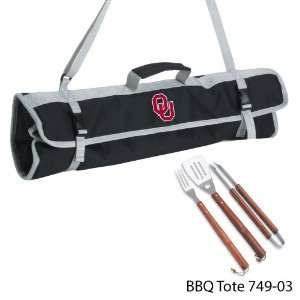  University of Oklahoma 3 Piece BBQ Tote Case Pack 8 
