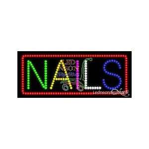  Nails LED Sign 11 inch tall x 27 inch wide x 3.5 inch deep 
