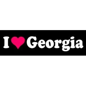  8 I Love Heart Georgia State Die Cut Vinyl Decal Sticker 