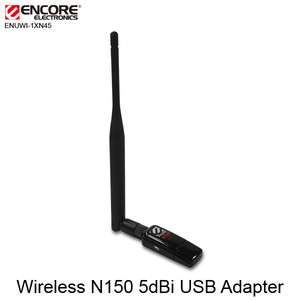 150Mbps Wireless Network 802.11N USB 2.0 WiFi Adapter w/5dBi Antenna 