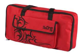 RED ELECTRIC GUITAR MULTI EFFECTS PEDAL BOARD CASE  