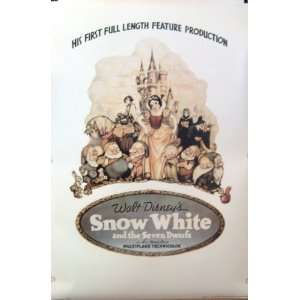  Snow White and the Seven Dwarfs 1937 Commemorative Movie Poster 