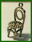 Vintage English STERLING Silver WICKER PARLOR BEDROOM CHAIR Charm