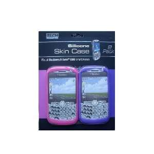  2 Silicone Skin Cases BlackBerry Blue and Black or for girls 