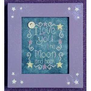  Love You to the Moon   Cross Stitch Pattern Arts, Crafts 